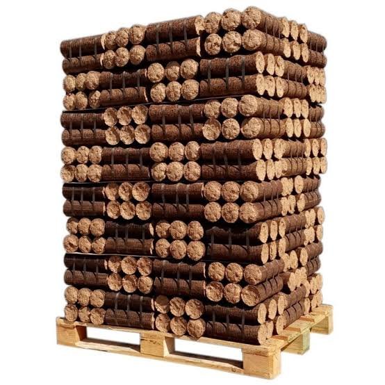Bûche compressée — Feuillus & résineux — Palette 960 kg