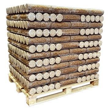 Bûches compressées feuillus & résineux — 960 kg