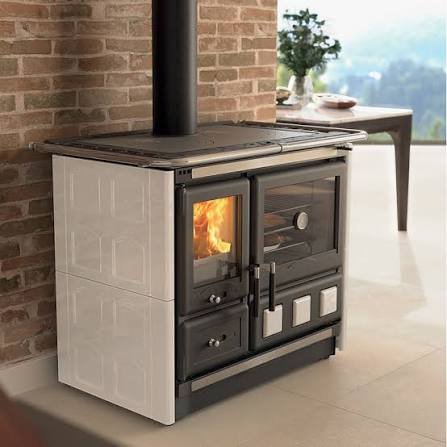 Cuisinière à bois Rosa XXL.16 — Maiolica — 10,5 kW